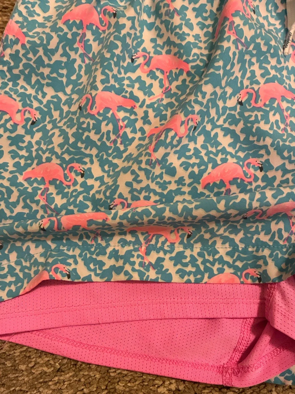 Chubbies Flamingo Swim Trunks with Pink Liner